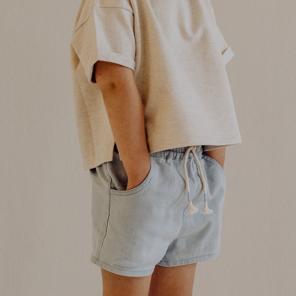 Kidwild organic soft denim shorts - Picture 3 of 5